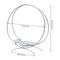 Round Cake Stand Flower Stand Floral Holder Wedding Decor Arch Decor Silver 77cm